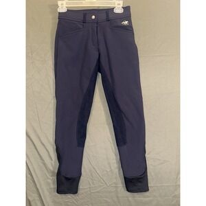 Piper By Smartpak Breeches Women 24R Navy  Blue Stretch Full Seat Equestrian